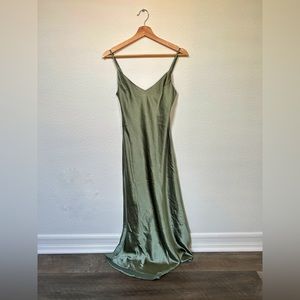 Oak + Fort Green Midi Slip Dress